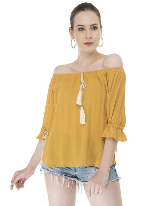 women's straight off shoulder top - 16695796 -  Standard Image - 0