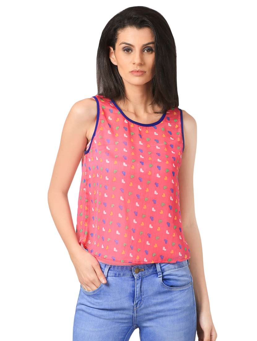 women's tank top round neck top