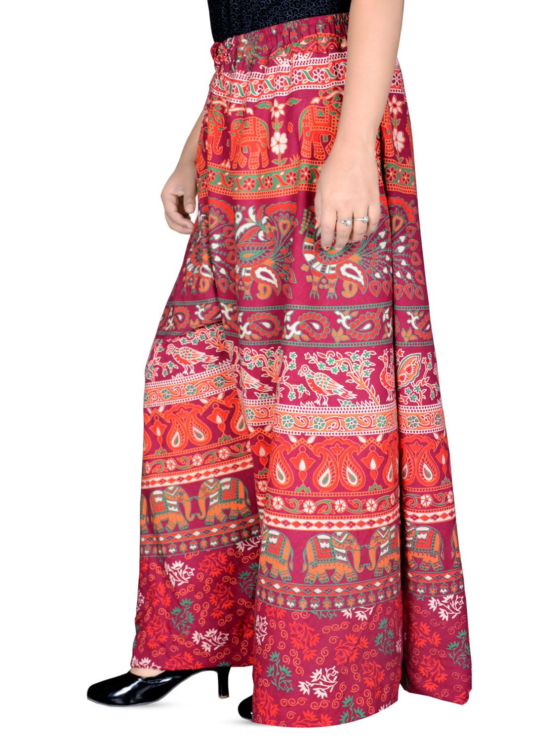 conversational flared palazzo - 16696922 -  Standard Image - 1