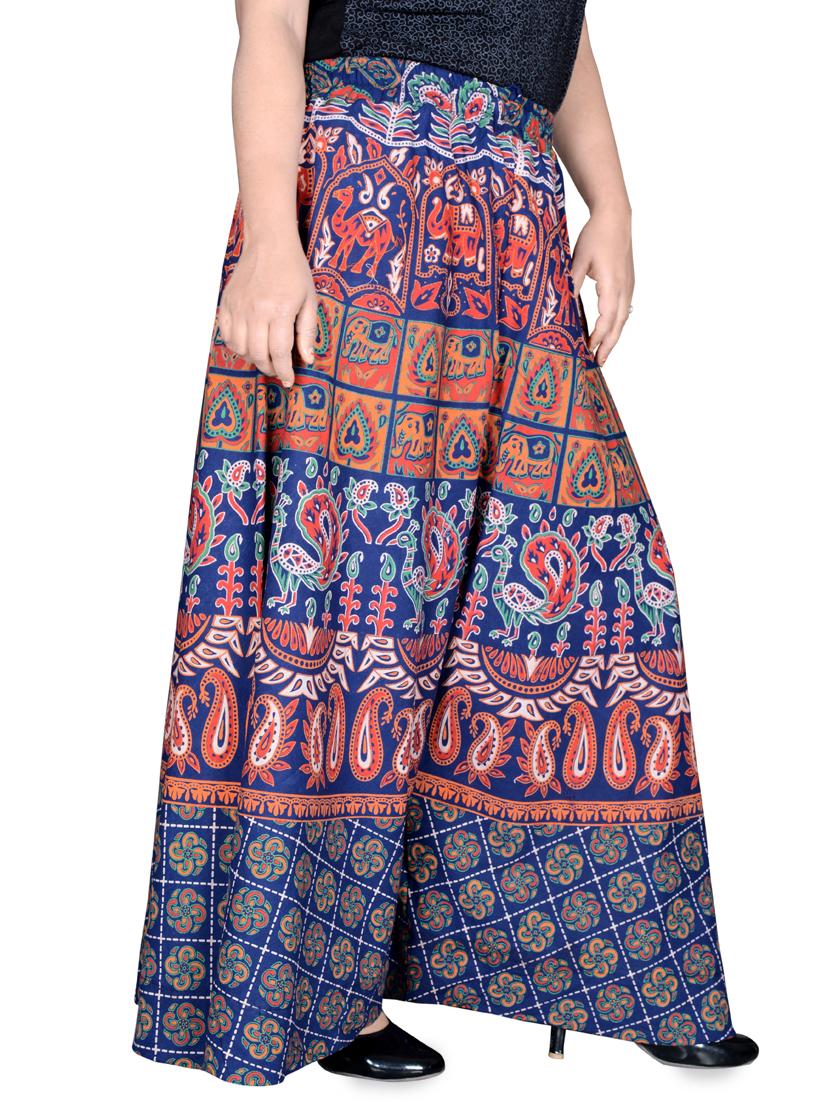 printed flared palazzo - 16697291 - Standard Image - 1
