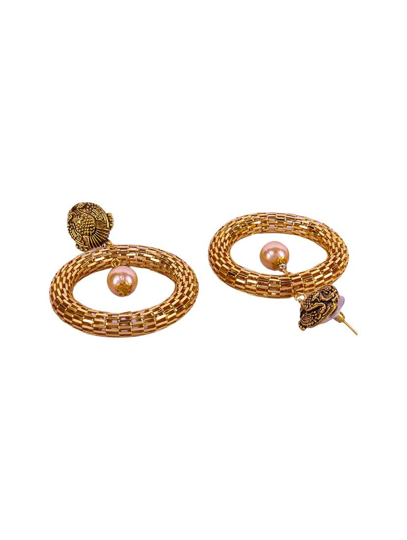 gold plated chandballi earring - 16697540 -  Standard Image - 1