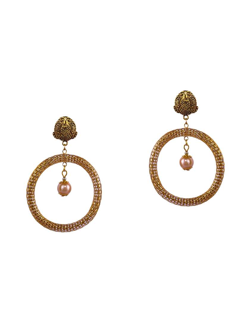 gold plated chandballi earring