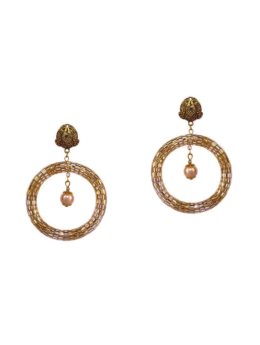 gold  chandballi earring