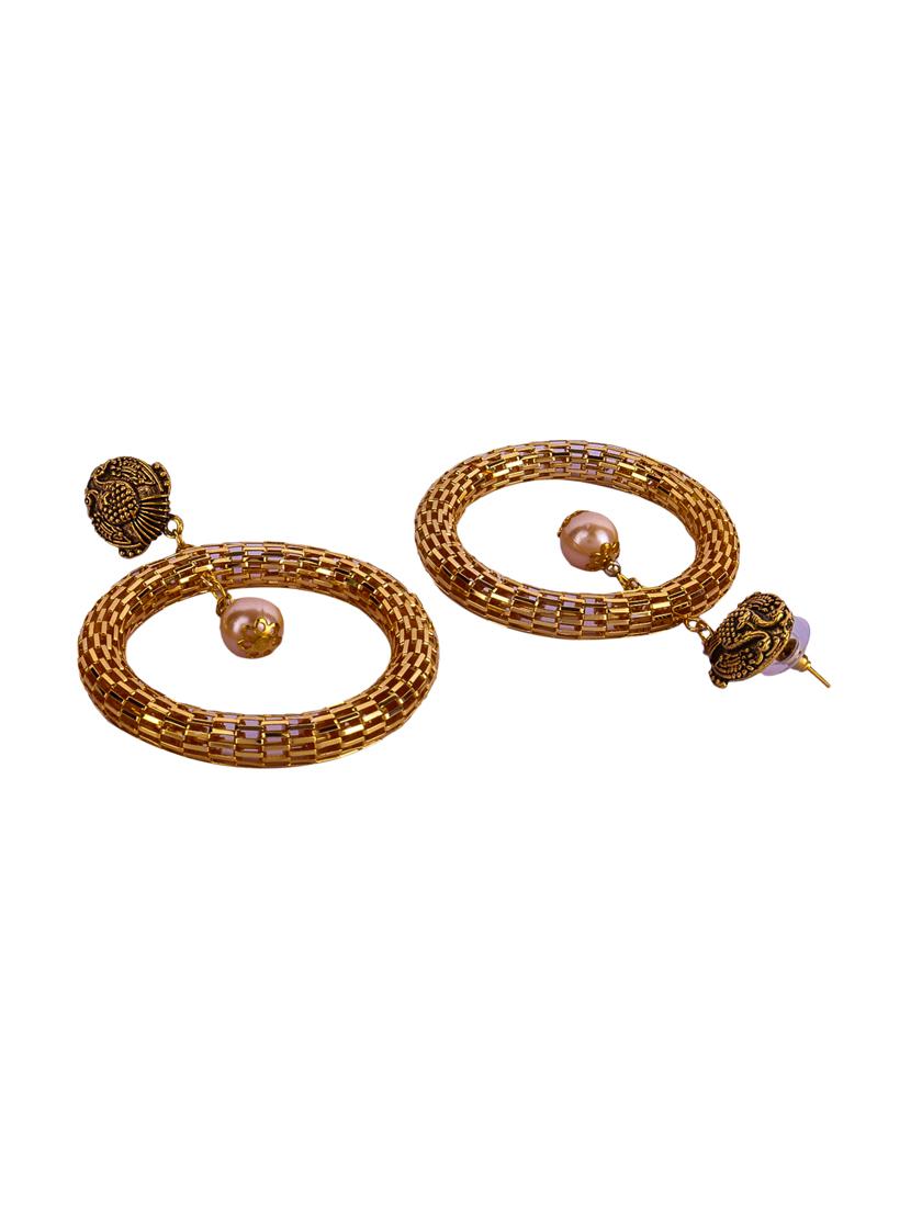 gold  chandballi earring - 16697542 -  Standard Image - 1