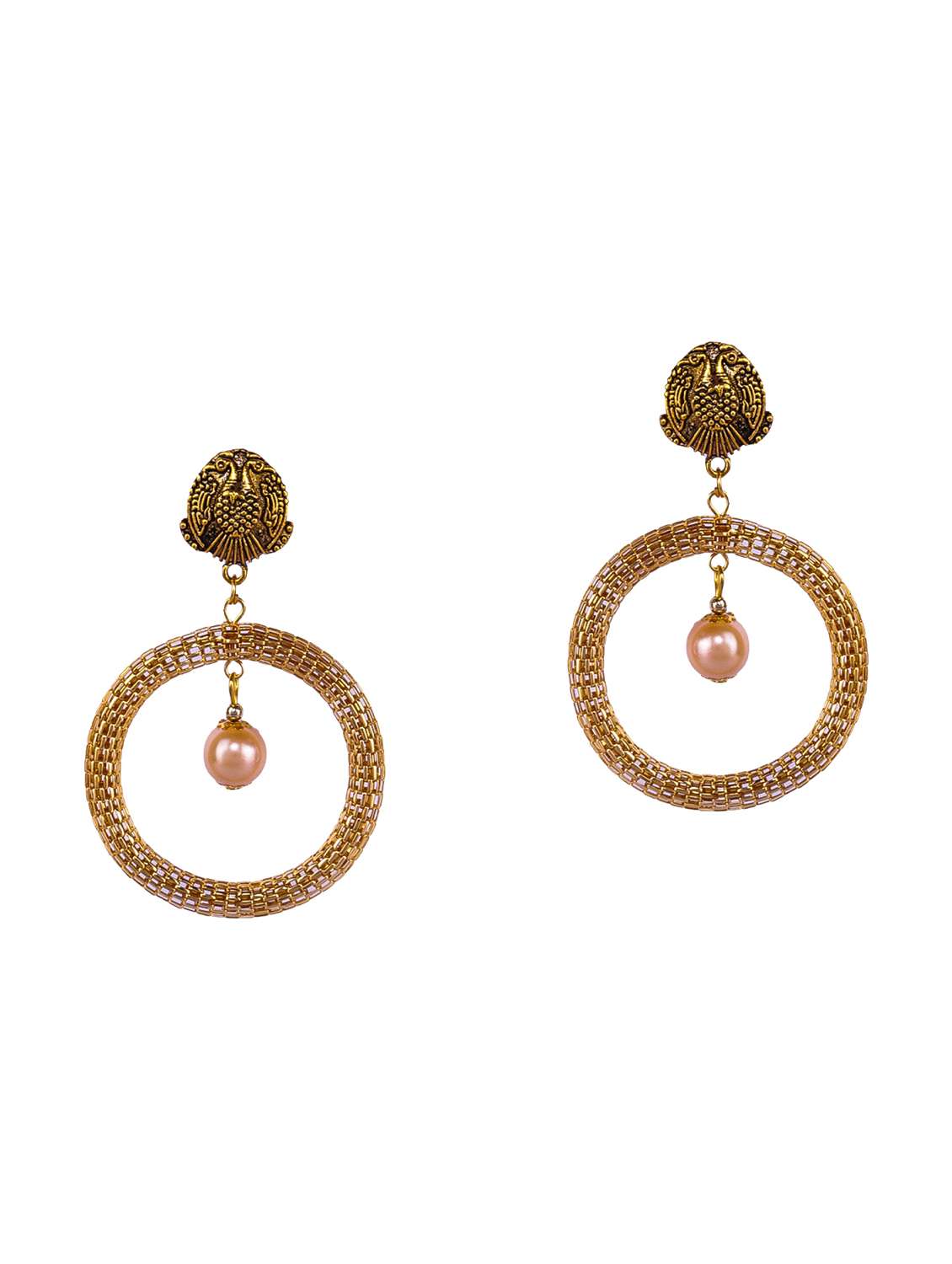 gold tone chandballi earring - 16697564 -  Standard Image - 1