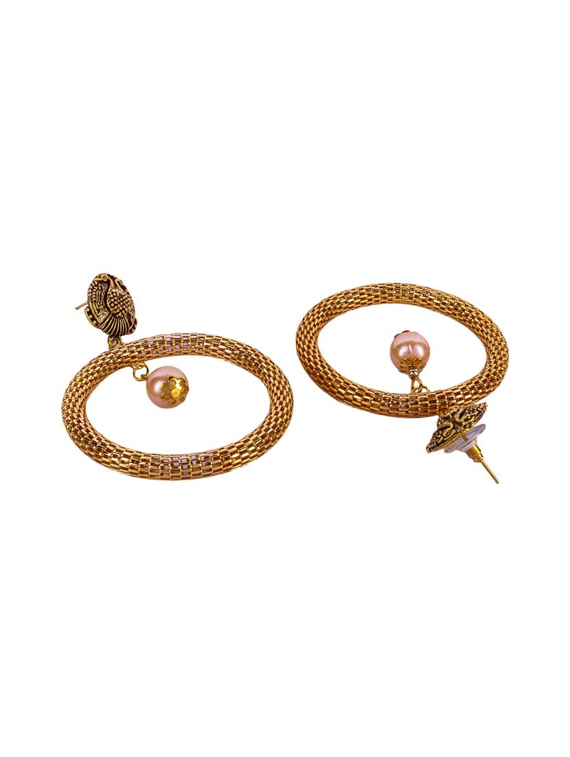 gold tone chandballi earring - 16697565 - Standard Image - 4