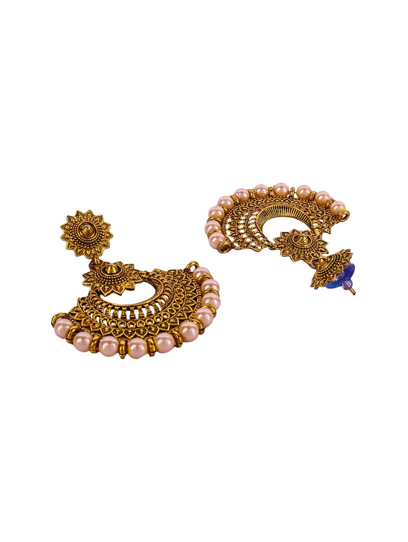 multi colored gold plated drop earring - 16697574 - Standard Image - 4