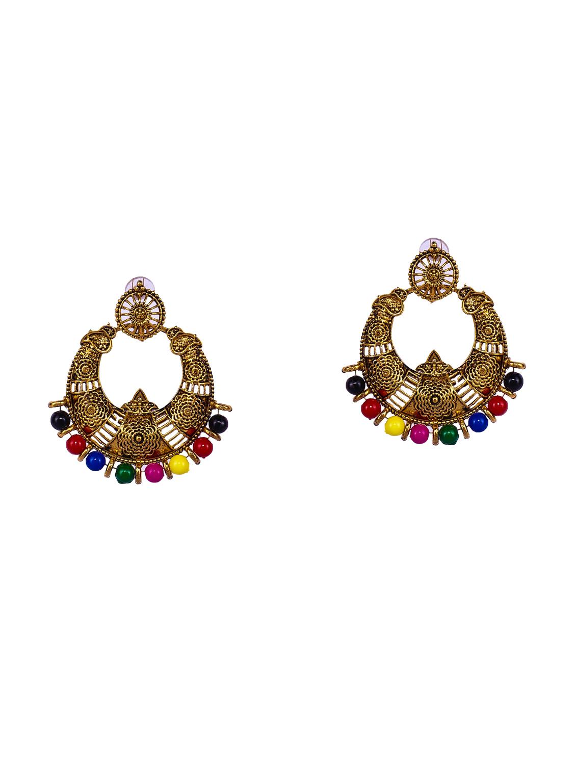 multi colored gold plated combo's. earring - 16697583 -  Standard Image - 1