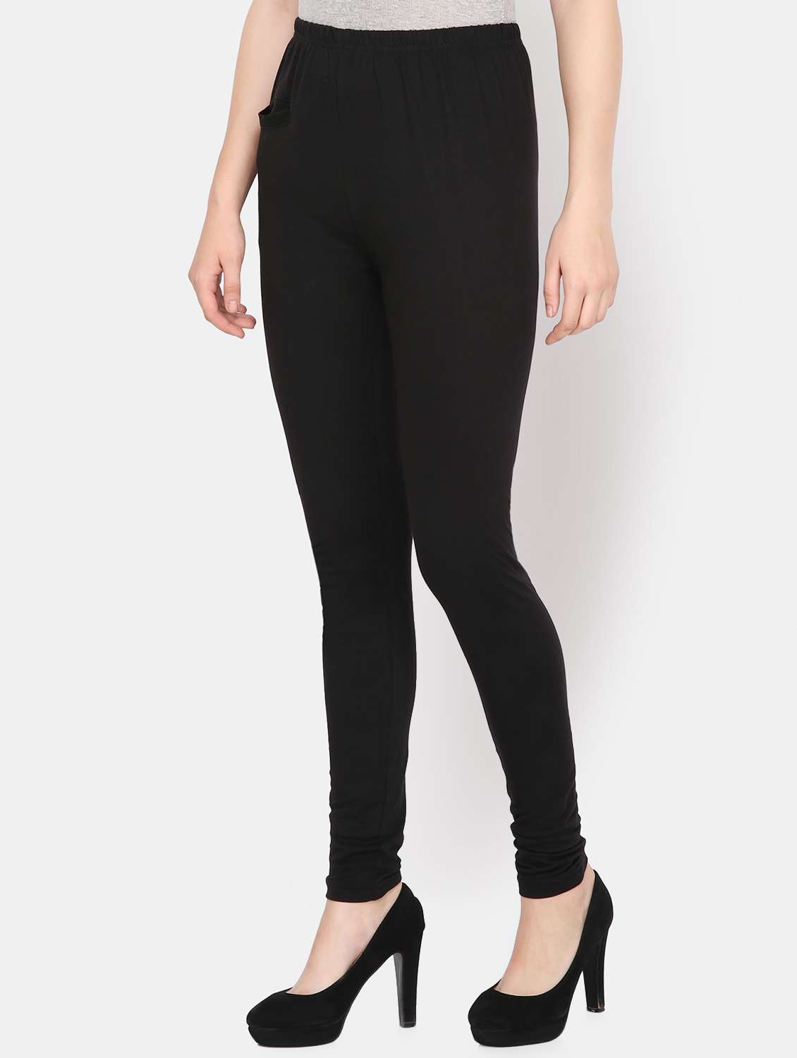 black jersey leggings - 16698523 -  Standard Image - 1