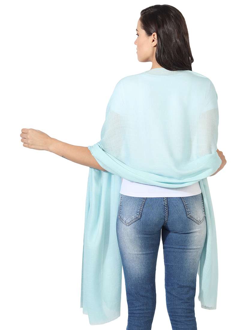 women's solid print stole - 16698840 -  Standard Image - 1