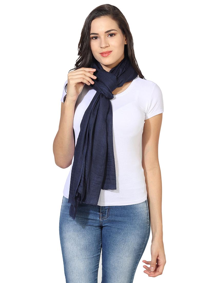 women's solid print stole - 16698841 - Standard Image - 1