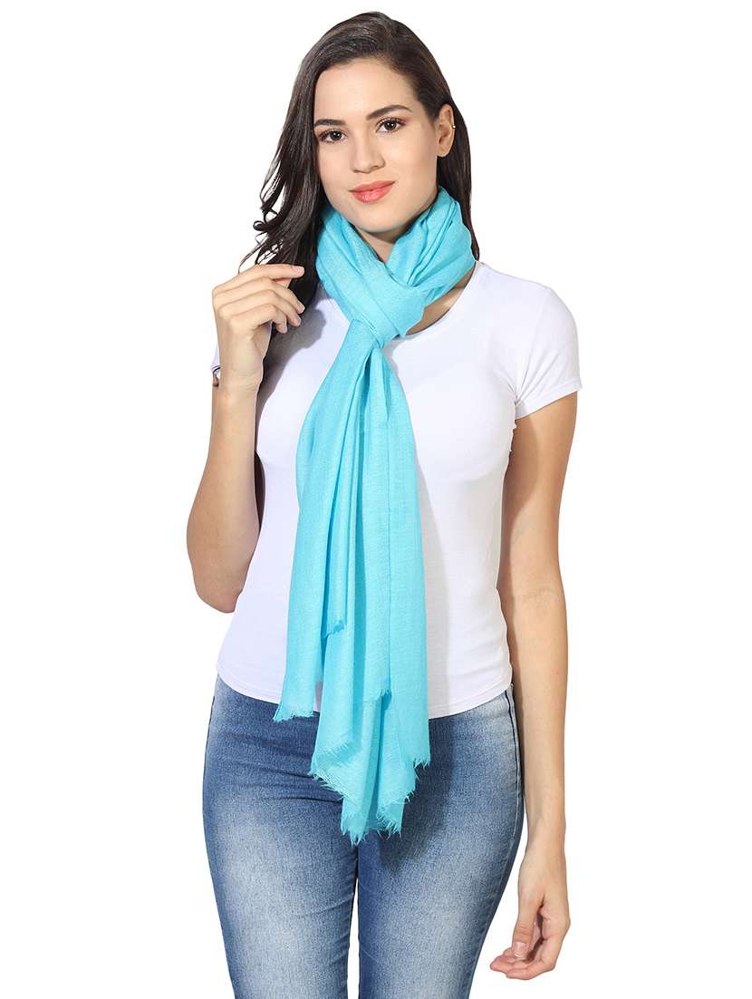 women's solid print stole - 16698842 - Standard Image - 1