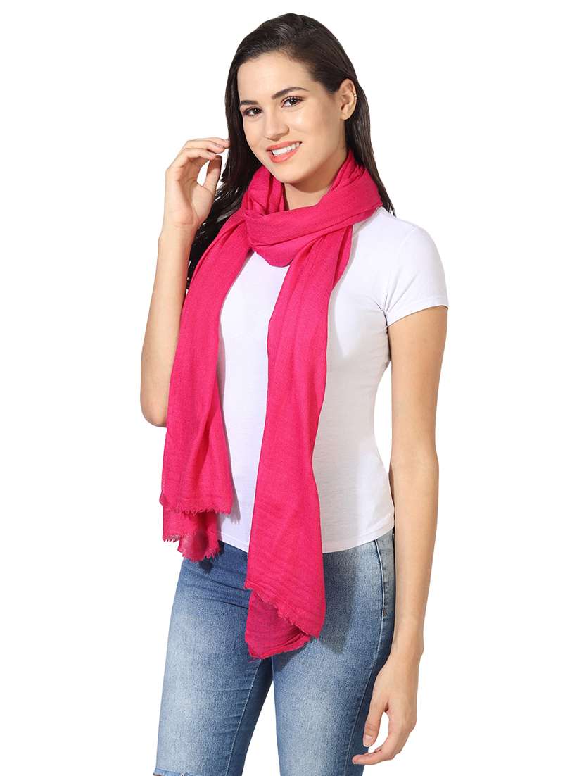 women's solid print stole - 16698846 -  Standard Image - 1
