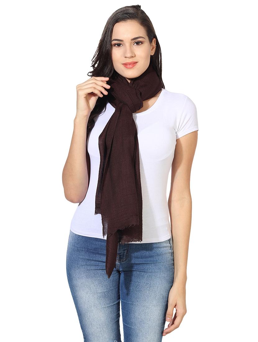 women's solid print stole - 16698850 - Standard Image - 1