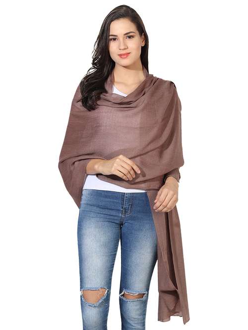 brown wool stole - 16698851 -  Standard Image - 0