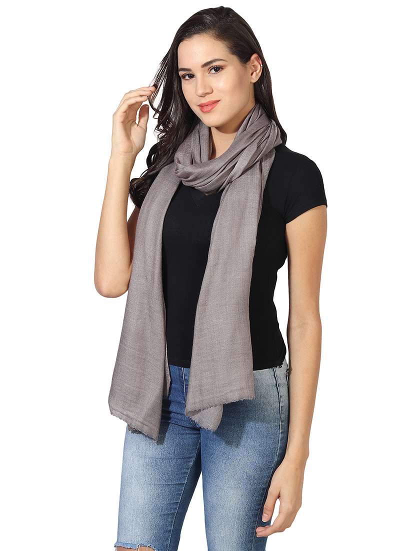 women's solid print stole - 16698854 - Standard Image - 1