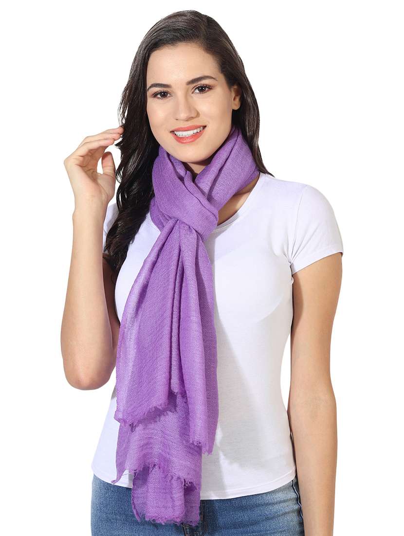 women's solid print stole - 16698856 -  Standard Image - 1