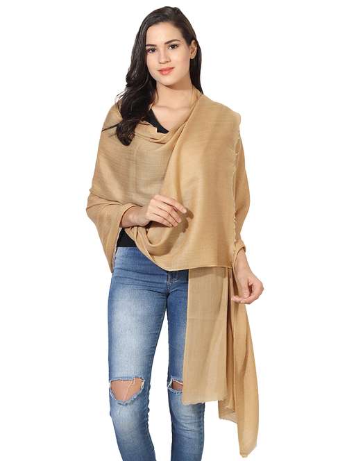 yellow wool stole - 16698859 -  Standard Image - 0