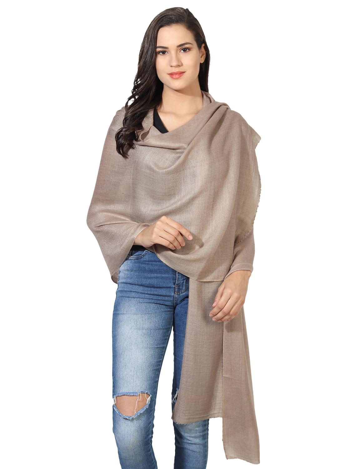 women's solid print stole - 16698860 - Standard Image - 1