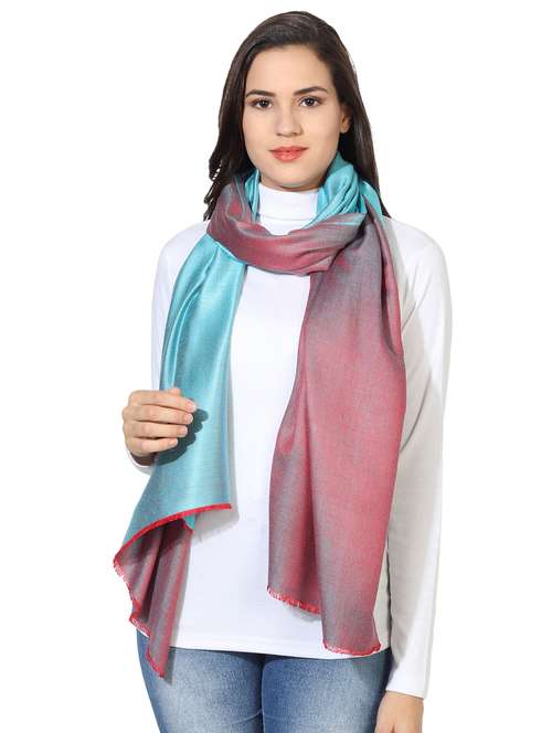 blue modal silk stole - 16698899 -  Standard Image - 0