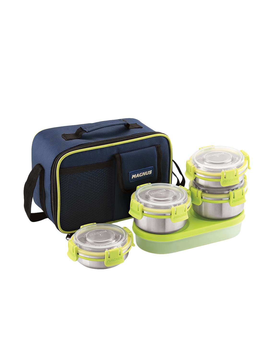  stainless steel 5 containers lunch box 