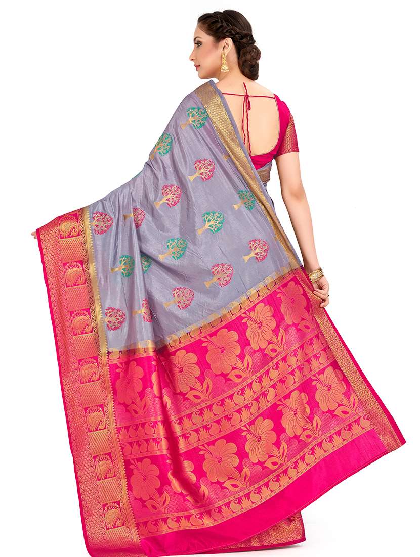 printed paithani saree with blouse - 16699128 -  Standard Image - 1