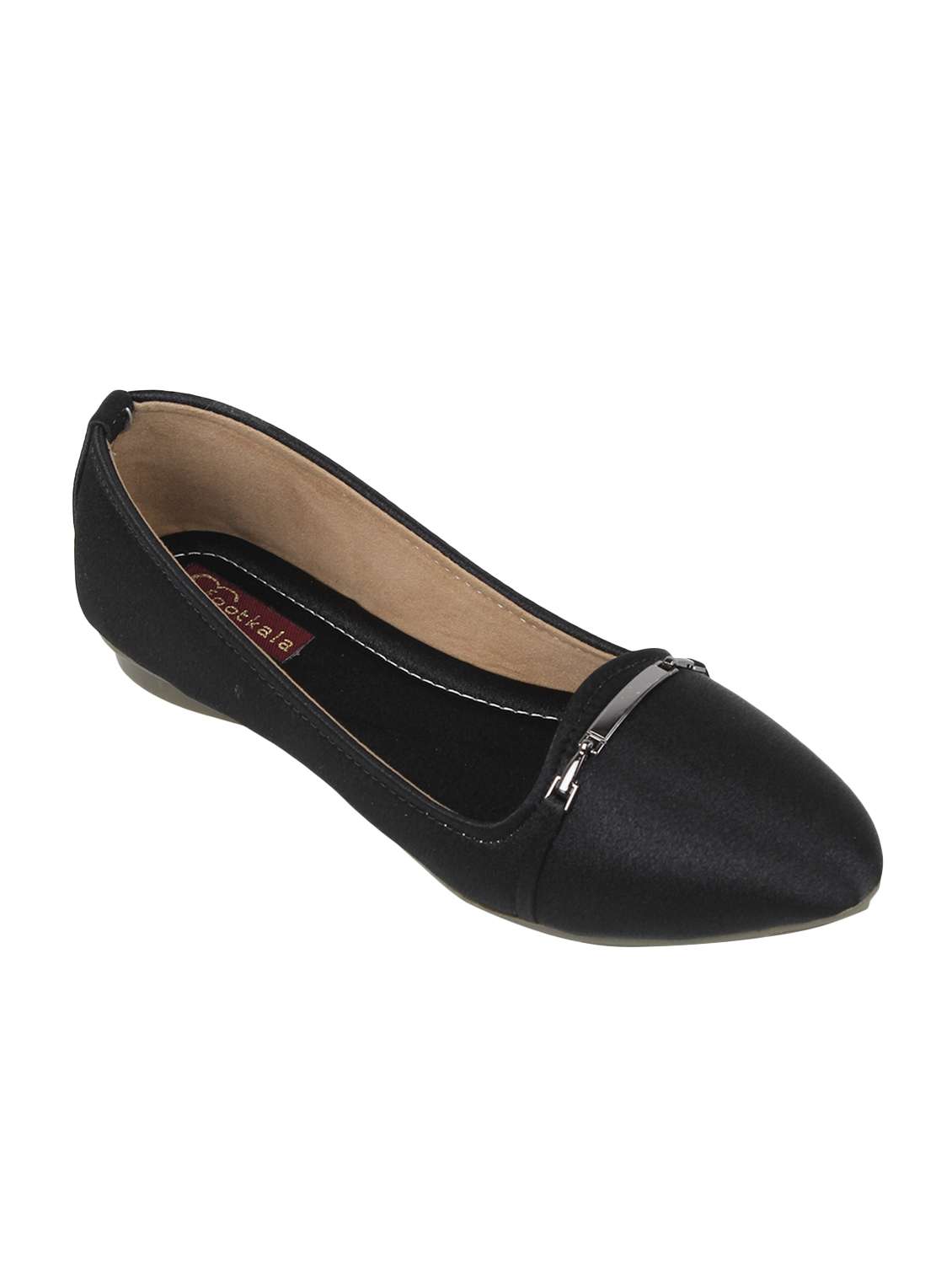 black slip on ballerinas