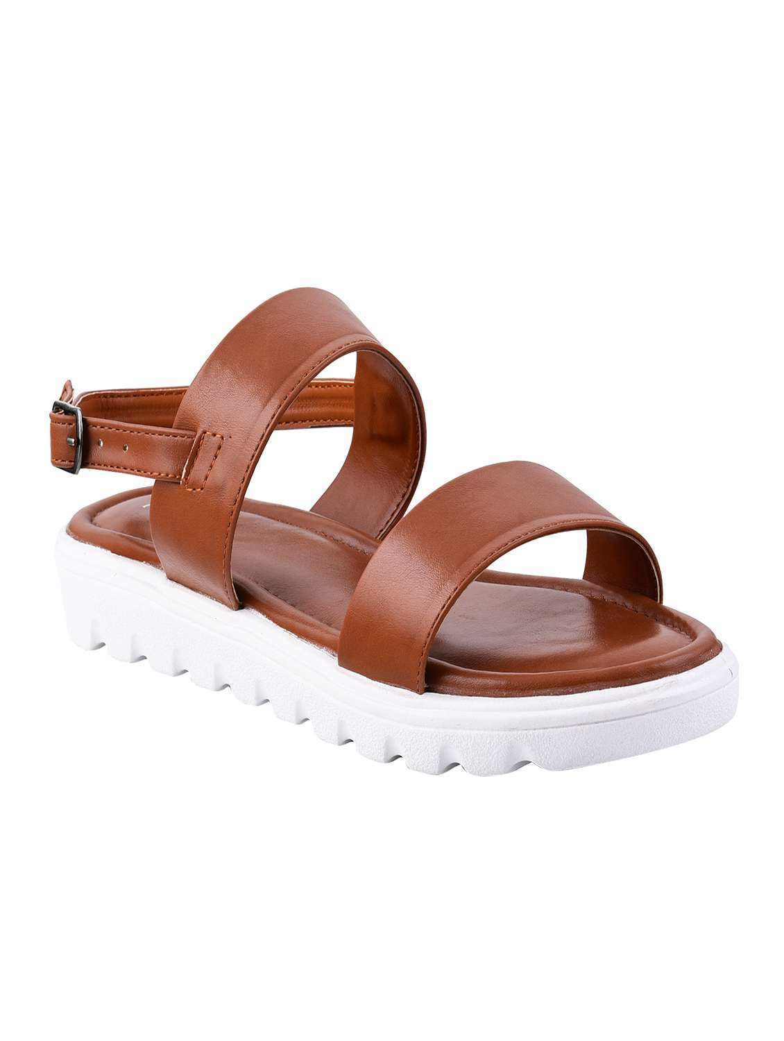 tan back strap sandals
