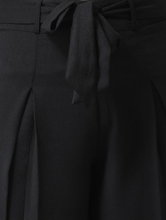 tie front side slit trouser - 16700383 - Standard Image - 4