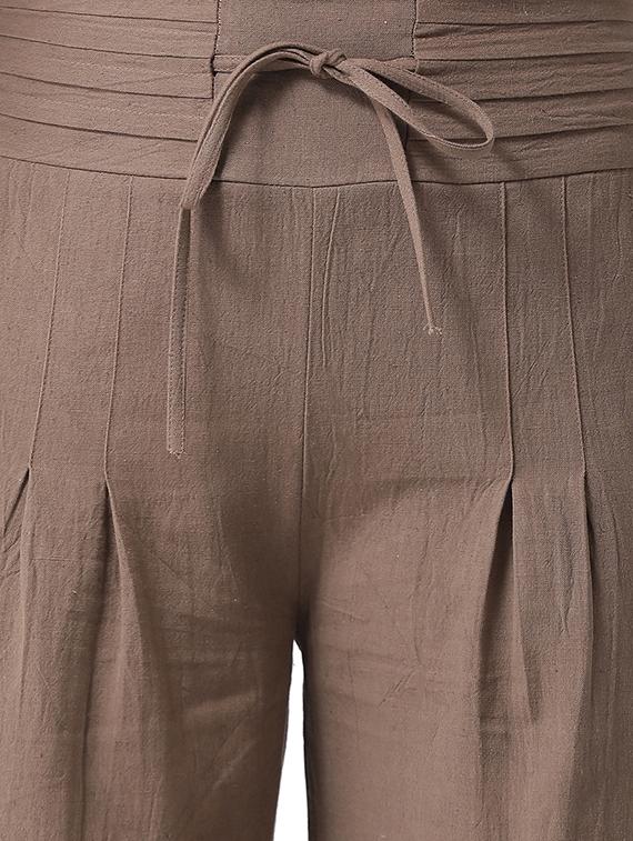 tie front pleated trouser - 16700385 - Standard Image - 4