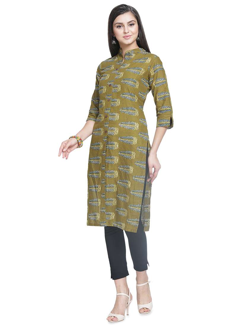 women's front slit kurta - 16700754 -  Standard Image - 1