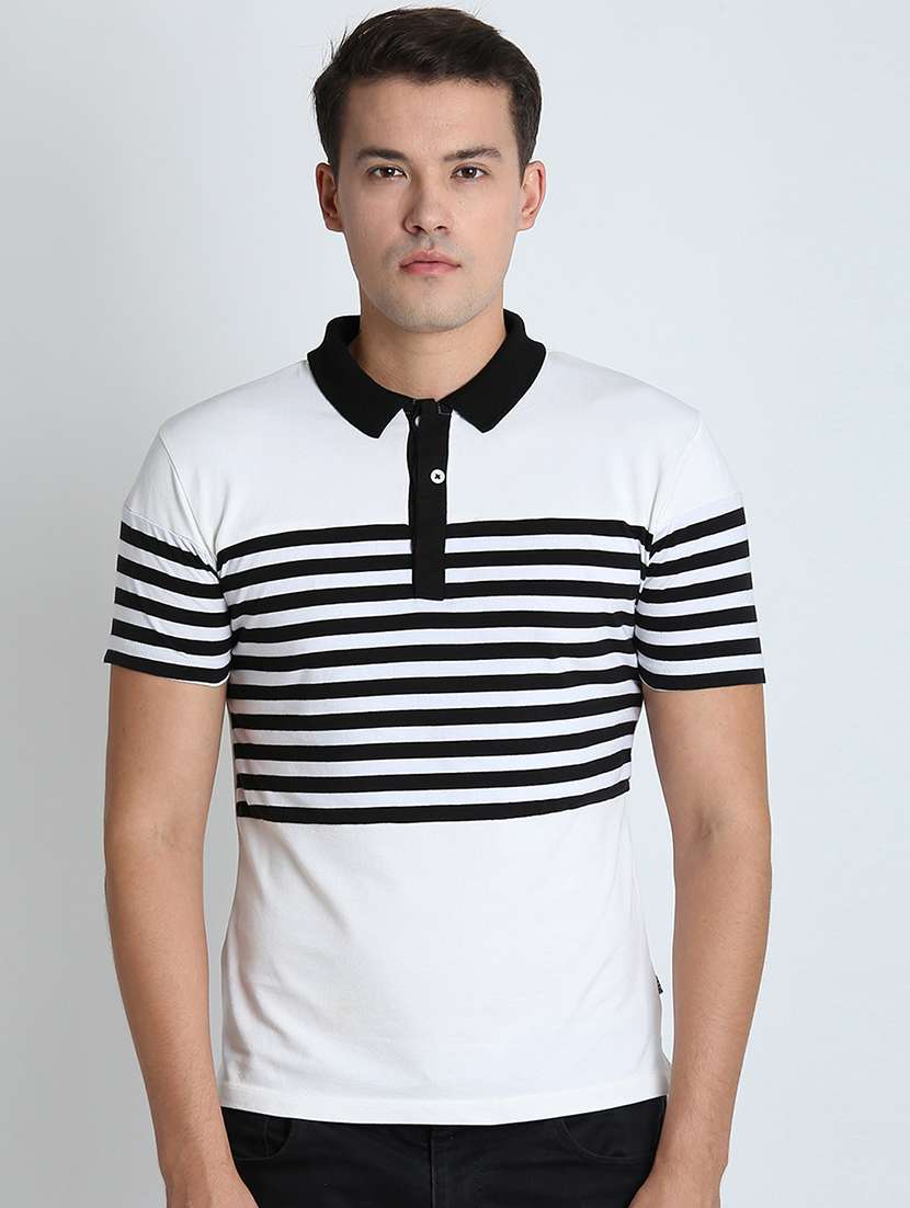 white striped t-shirt