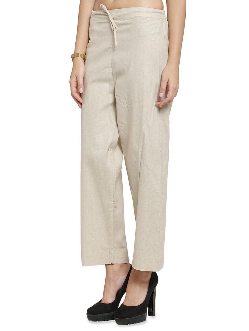 solid flat front tailored pants - 16702674 - Standard Image - 1