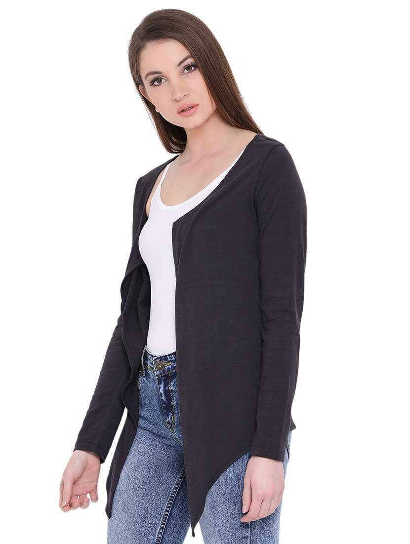 long sleeved asymmetric shrug  - 16702833 -  Standard Image - 1