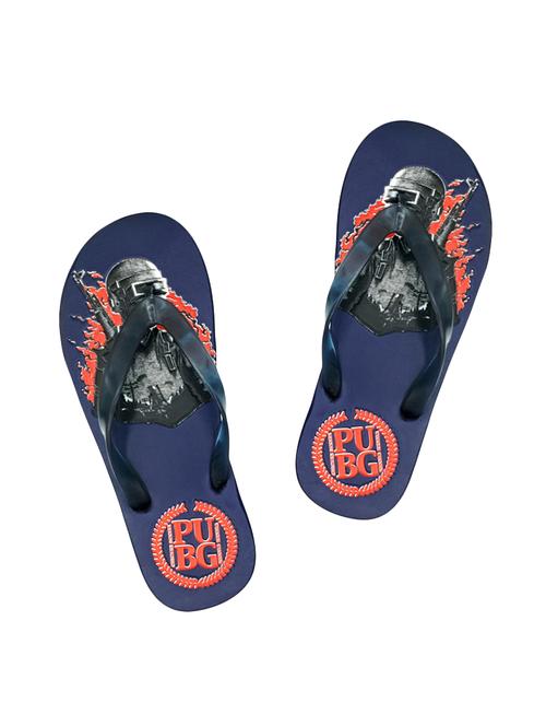 navy rubber toe separator flip flops - 16704281 - Standard Image - 0