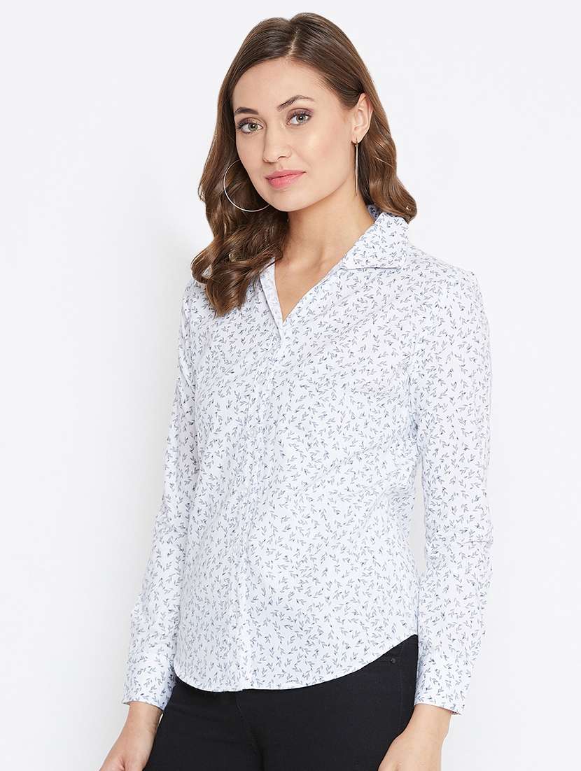 long sleeved floral shirt - 16704358 - Standard Image - 1