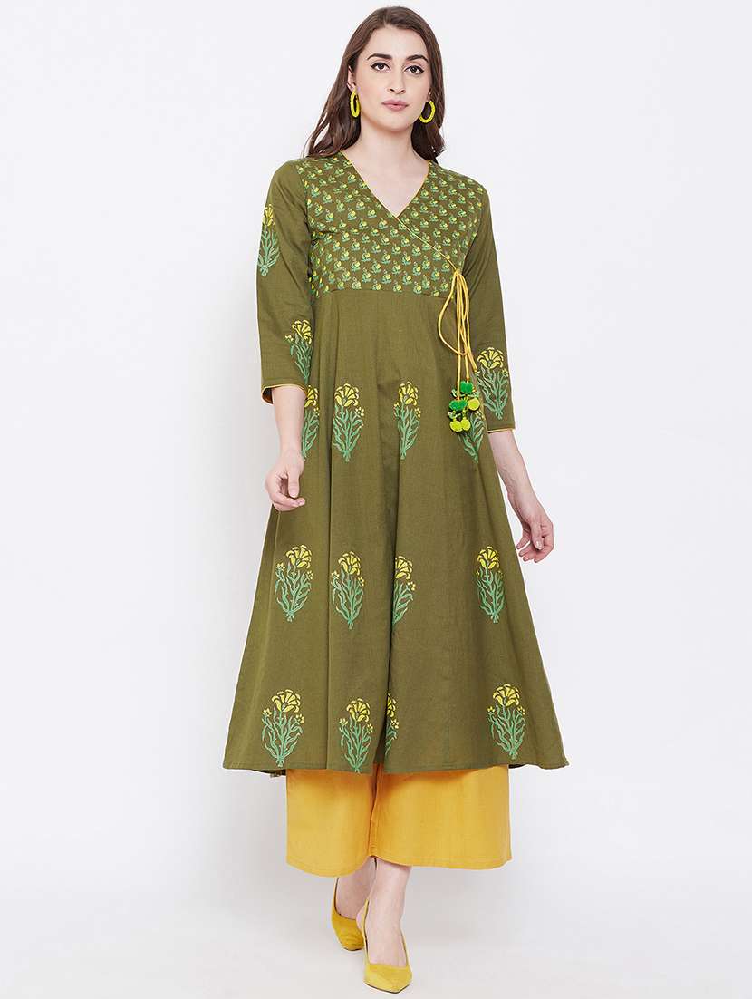 women's angrakha kurta