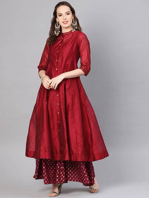 women's front slit kurta - 16710647 - Standard Image - 0