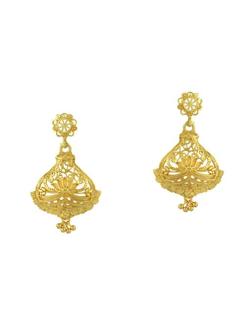 gold brass chandellier earring - 16711459 -  Standard Image - 0