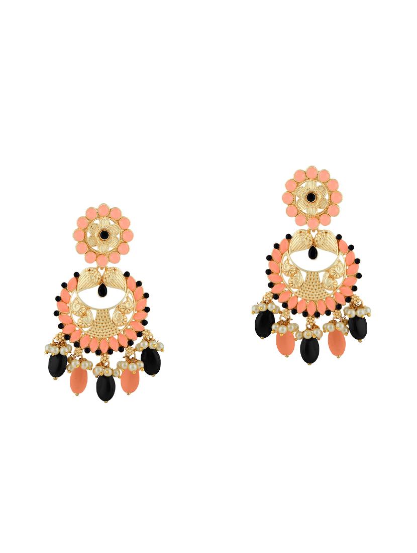 multi colored metal drop earring - 16711536 - Zoom Image - 0