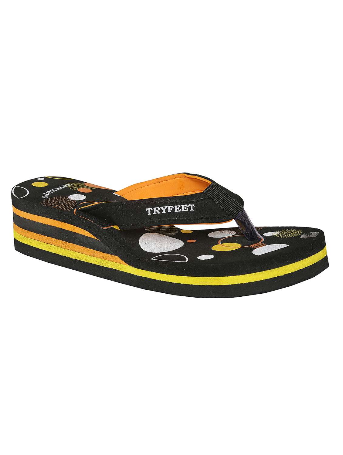 black toe separator flip flops
