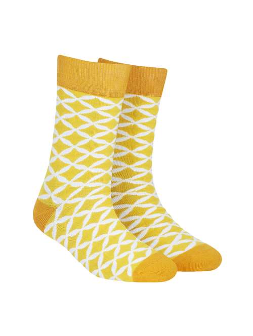 Men Pack Of 3 Printed Above Ankle Length Socks