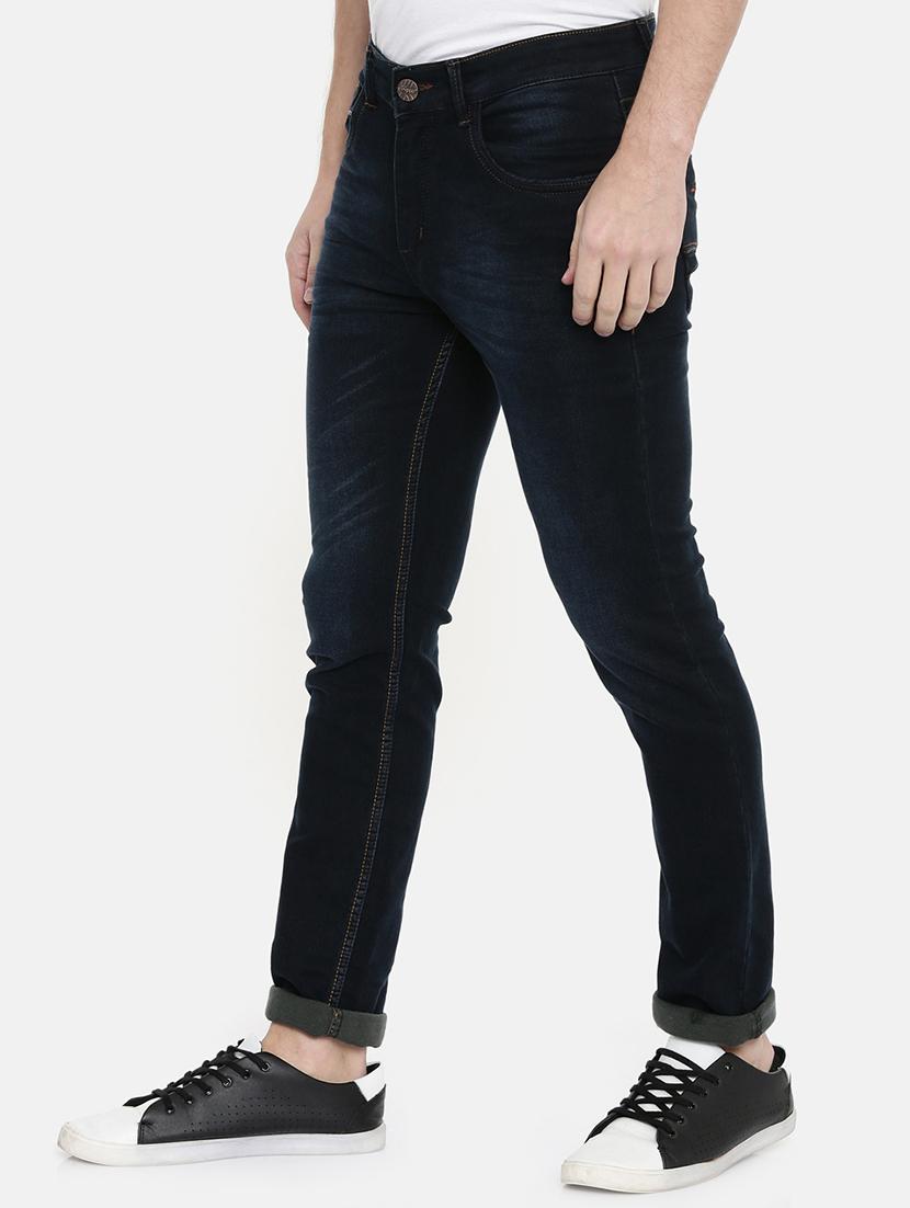 navy blue light washed denim jeans - 16711788 - Standard Image - 1