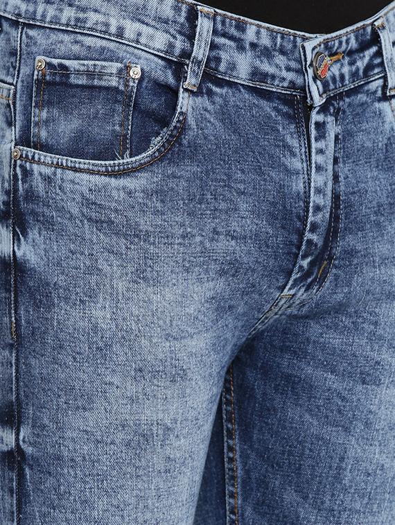 blue heavy washed denim jeans - 16711797 - Standard Image - 4