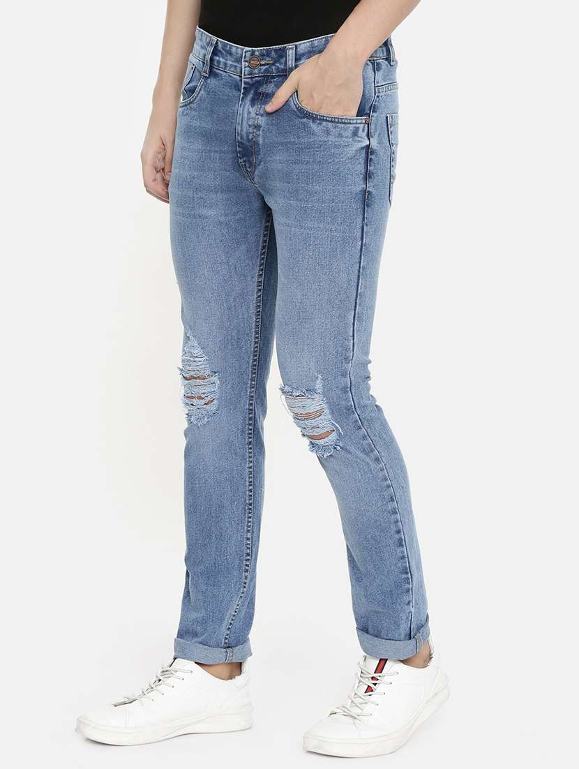 blue light washed denim jeans - 16711801 -  Standard Image - 1