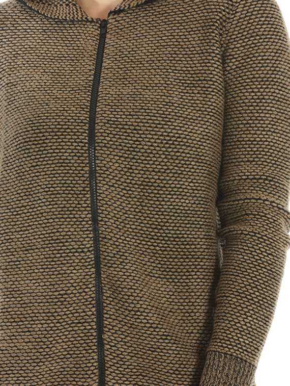 hooded neck zip up jacket  - 16711843 -  Standard Image - 4