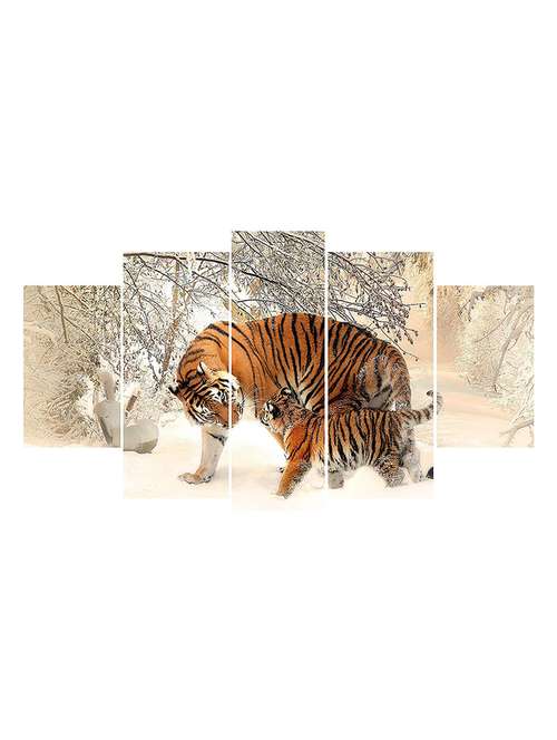  digital print 5 panel wall art wooden painting  - 16711874 -  Standard Image - 0