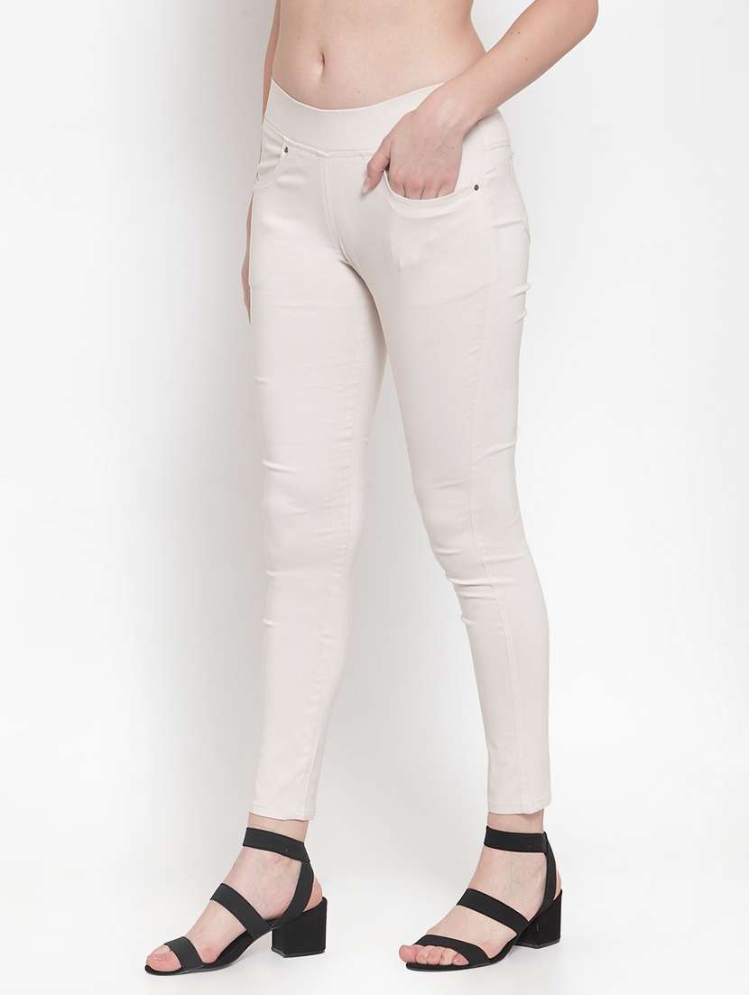 mid rise solid jeggings  - 16711973 -  Standard Image - 1
