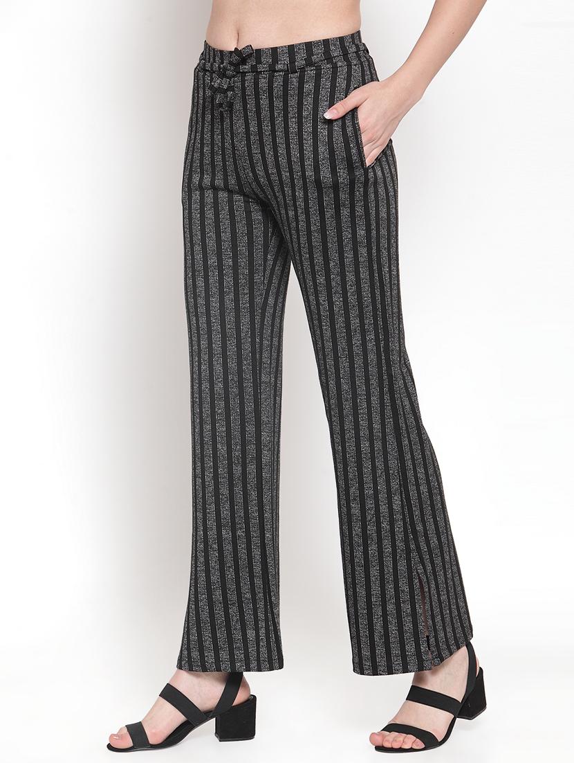 tie front striped wide leg trouser - 16711991 - Standard Image - 1