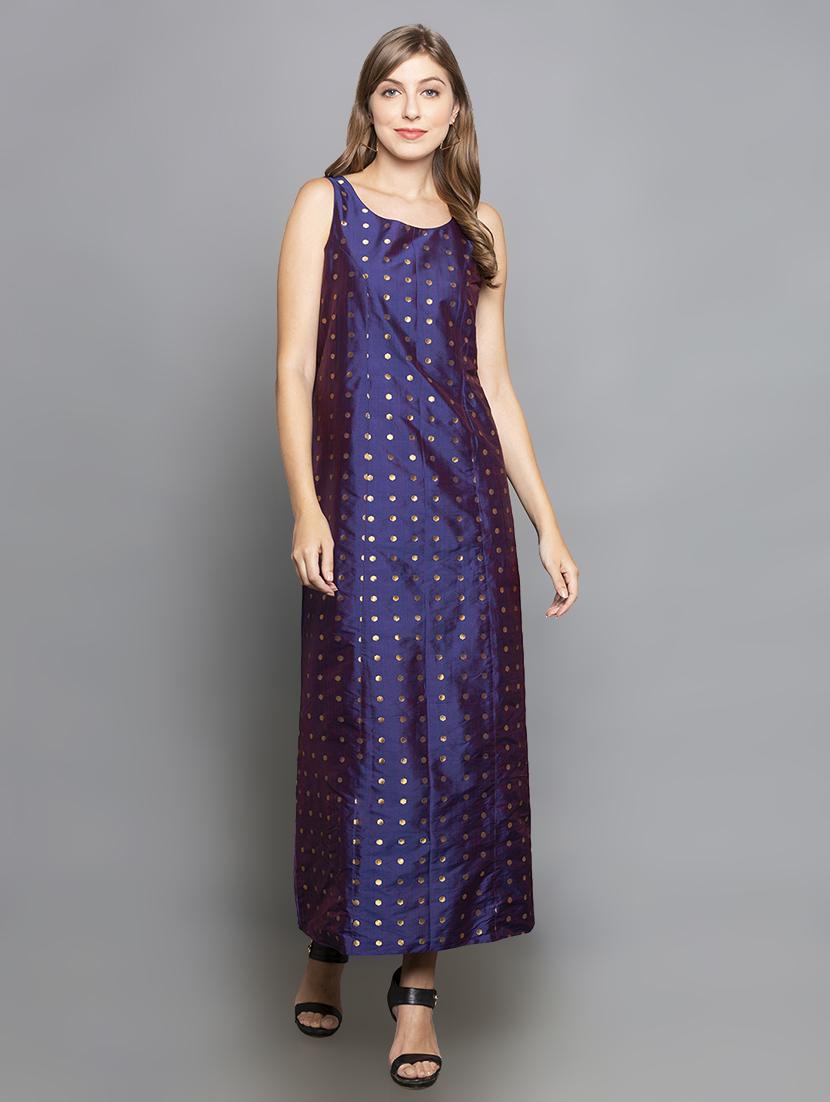 foil print a-line kurta - 16712271 - Standard Image - 1